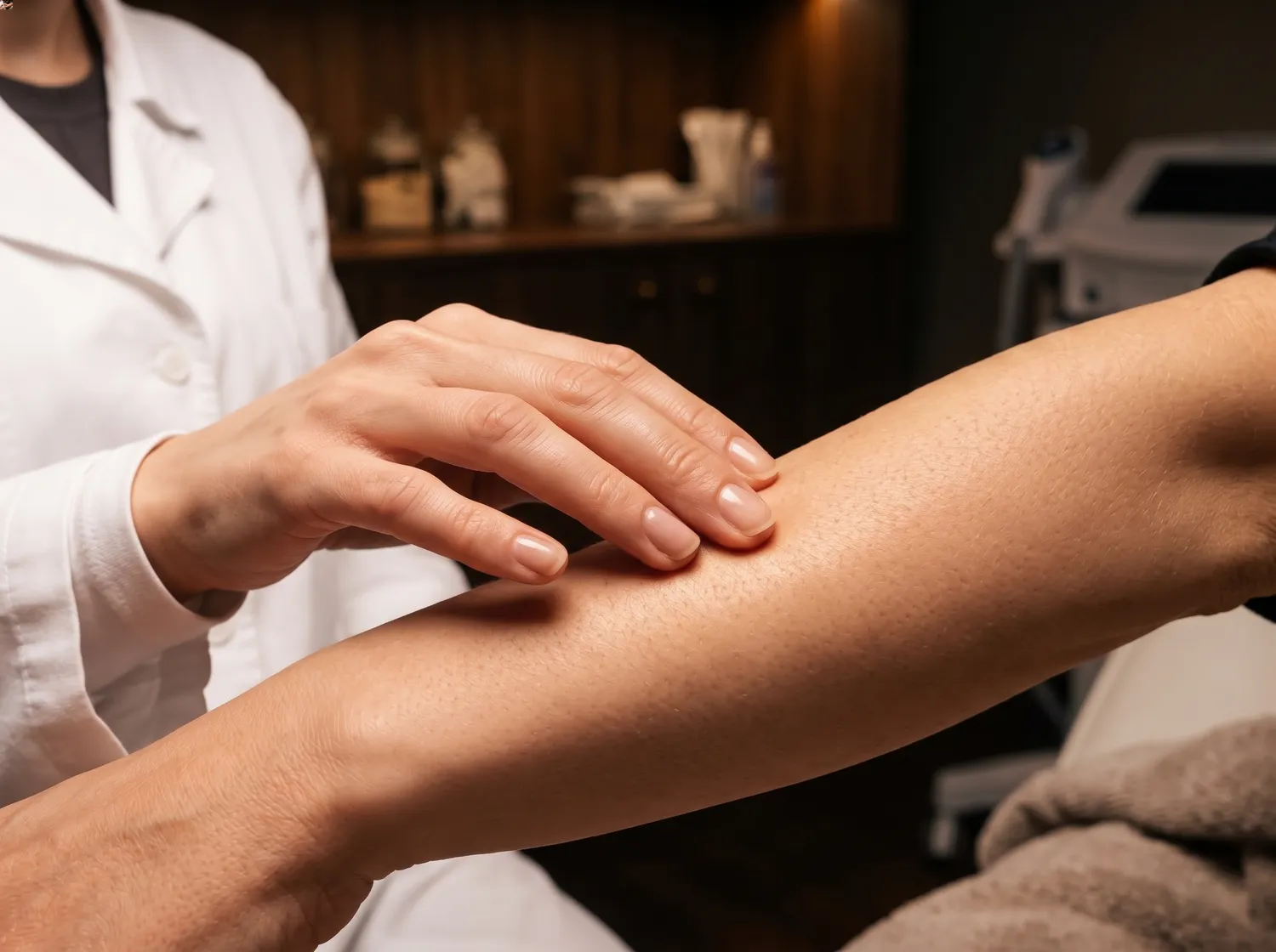 Epilazione medica progressiva per una pelle liscia e senza peli incarniti presso lo Studio Marvelli a Roma.